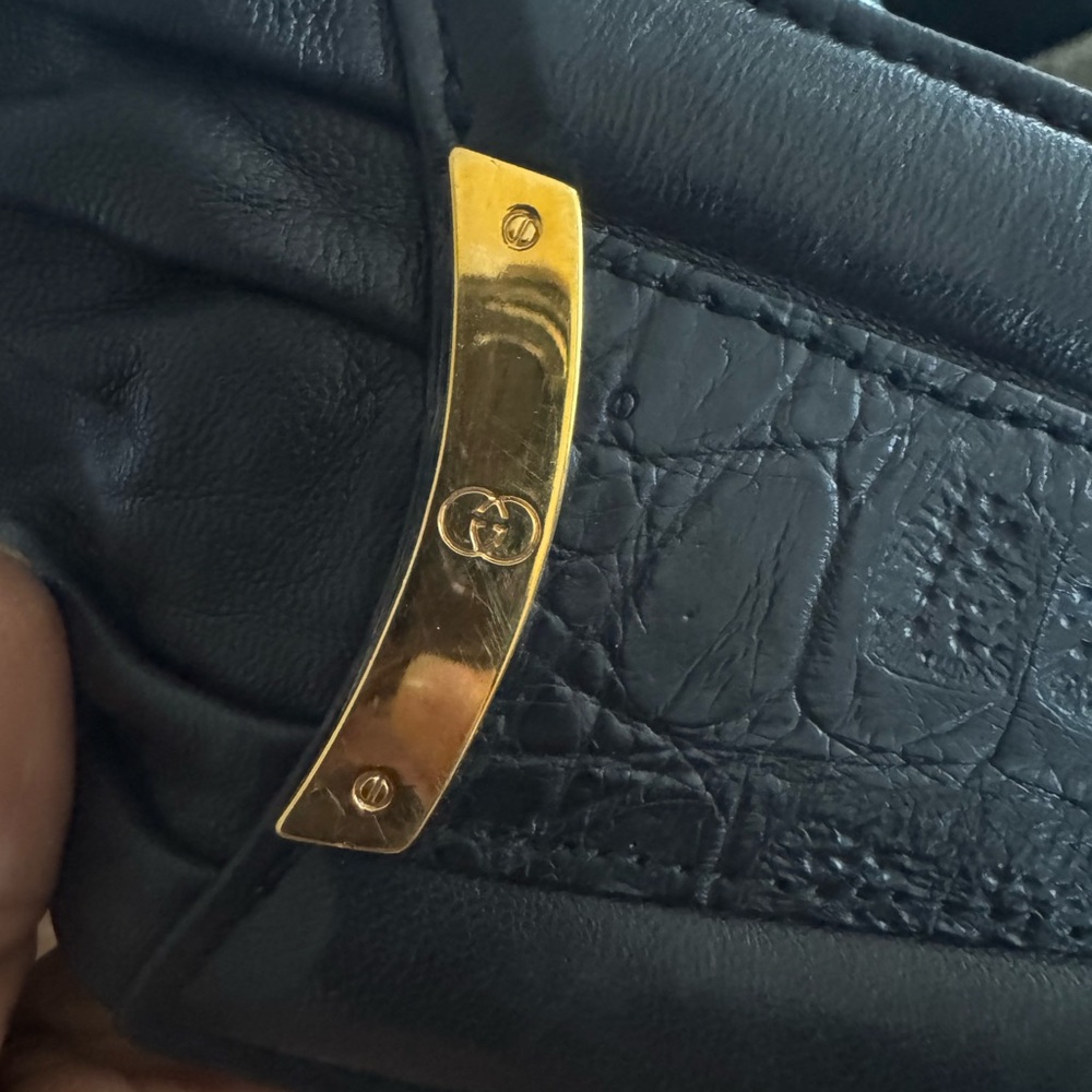 Entrupy Authenticated COA Designer Gucci Black Wide Waist Womens Belt Xs- S 7/28